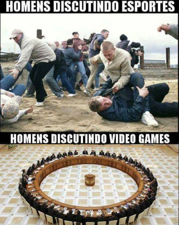 Imagem engraçada Discussão Entre Homens