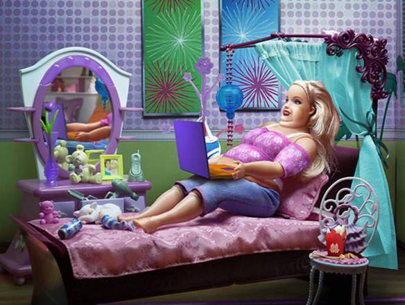 Imagem engraçada Barbie Atualmente no iPiadas