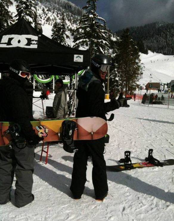 Imagem engraçada Moda Snowboard Verão no iPiadas
