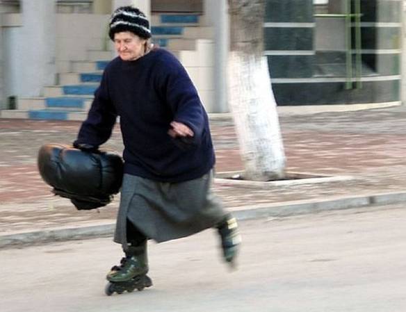 Imagem engraçada Vovó Esportista no iPiadas