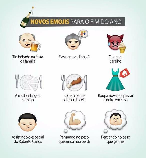 Novos Emojis Para o Fim do Ano