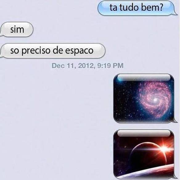 Imagem engraçada Preciso de Espaço no iPiadas