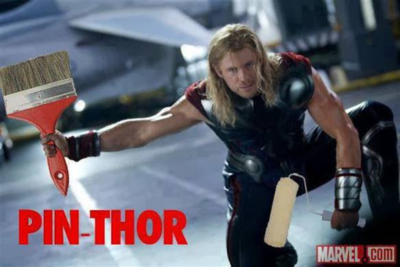 Imagem engraçada Pin-Thor