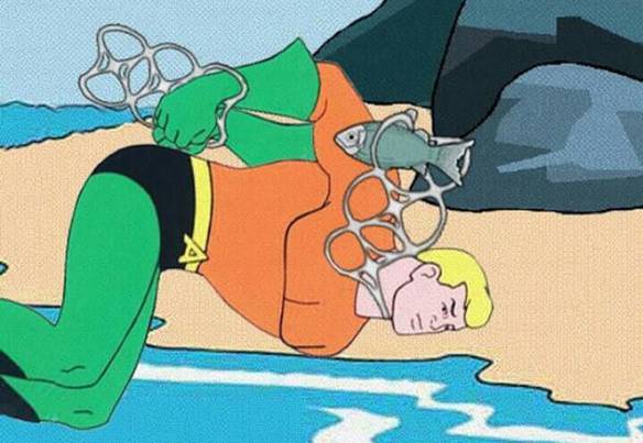 Imagem engraçada Fraqueza do Aquaman no iPiadas