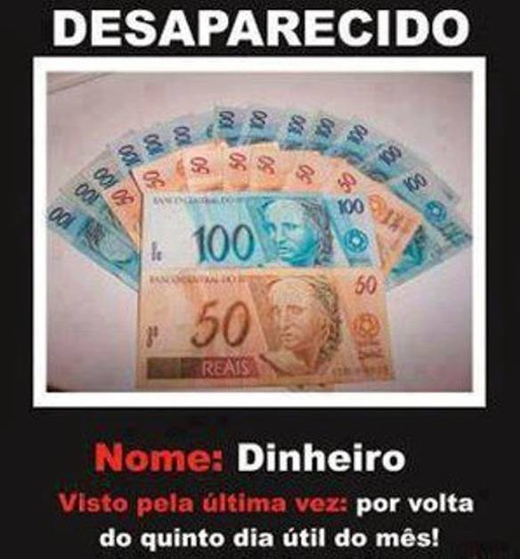 Imagem engraçada Desaparecido Desde o Último Mês no iPiadas