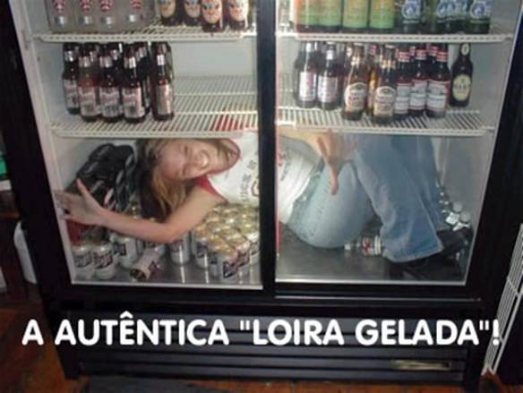 Imagem engraçada Loira Gelada no iPiadas