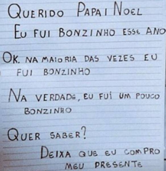 Carta Para o Papai Noel