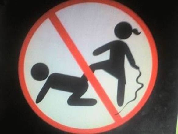 Imagem engraçada Proibido Dominar