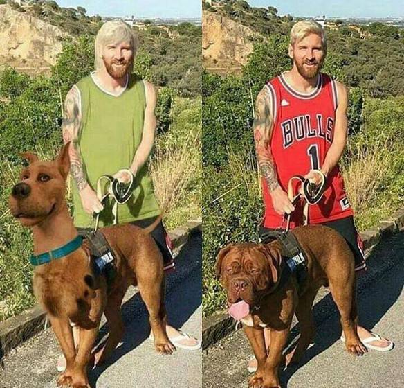 Imagem engraçada Messi Foi Descoberto