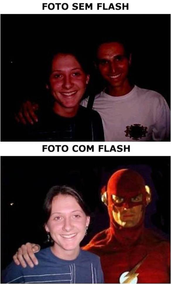 Imagem engraçada Foto com Flash no iPiadas