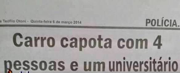 Aquele Momento Que Você Descobre Que Universitário Não é Gente