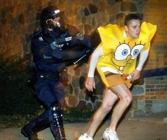 Imagem engraçada Bob Esponja Preso no iPiadas