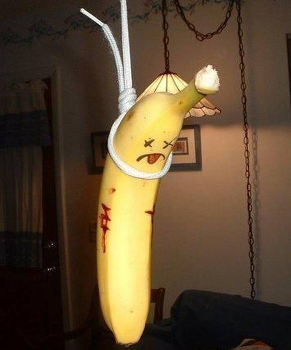 Imagem engraçada Banana Suicida no iPiadas