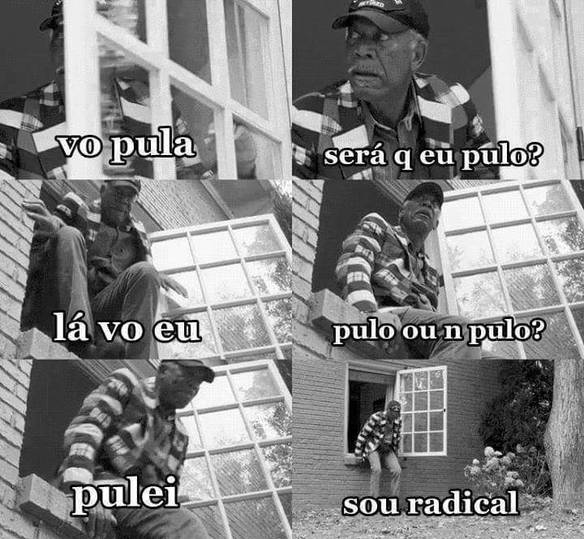 Imagem engraçada Eu Vou Pular no iPiadas