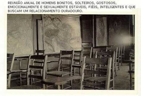 Imagem engraçada Reunião Vazia no iPiadas