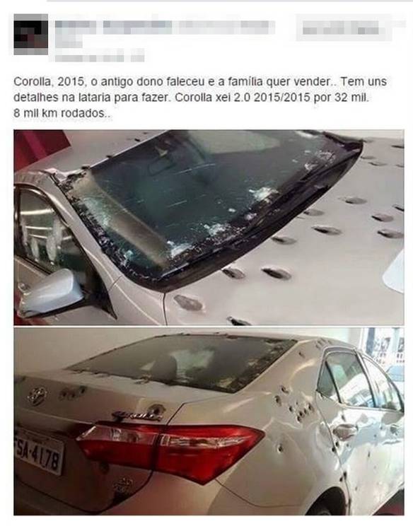 Imagem engraçada Vendo Corolla Impecável no iPiadas