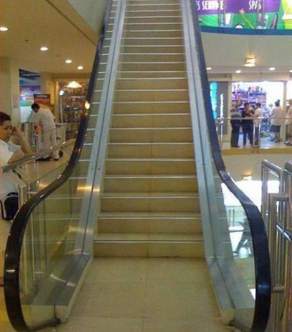 Imagem engraçada Escada Enganosa no iPiadas
