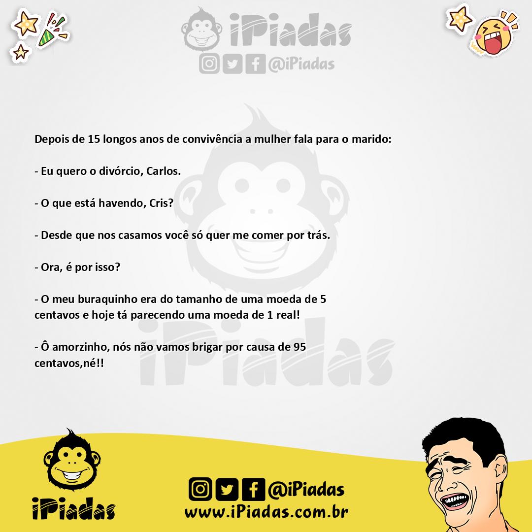 Ilustração da piada 95 centavos no iPiadas