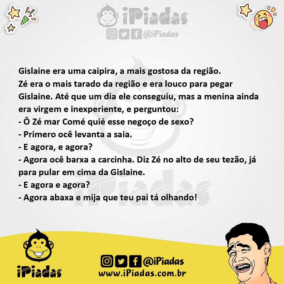 Ilustração da piada A Caipira Gostosa! no iPiadas