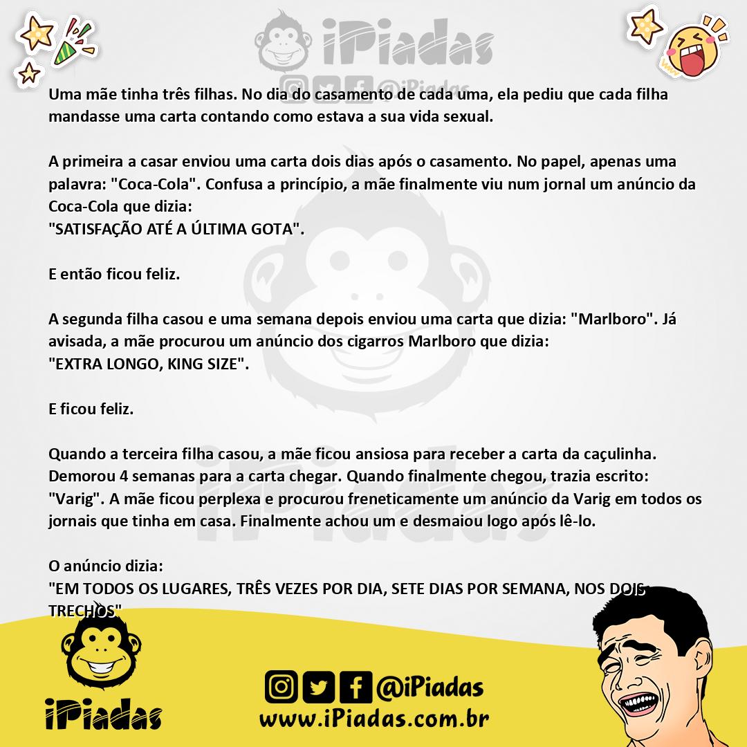 Ilustração da piada A Mãe e as Três Filhas no iPiadas