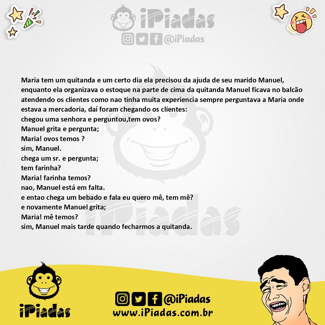 Ilustração da piada A quitanda do portugues no iPiadas