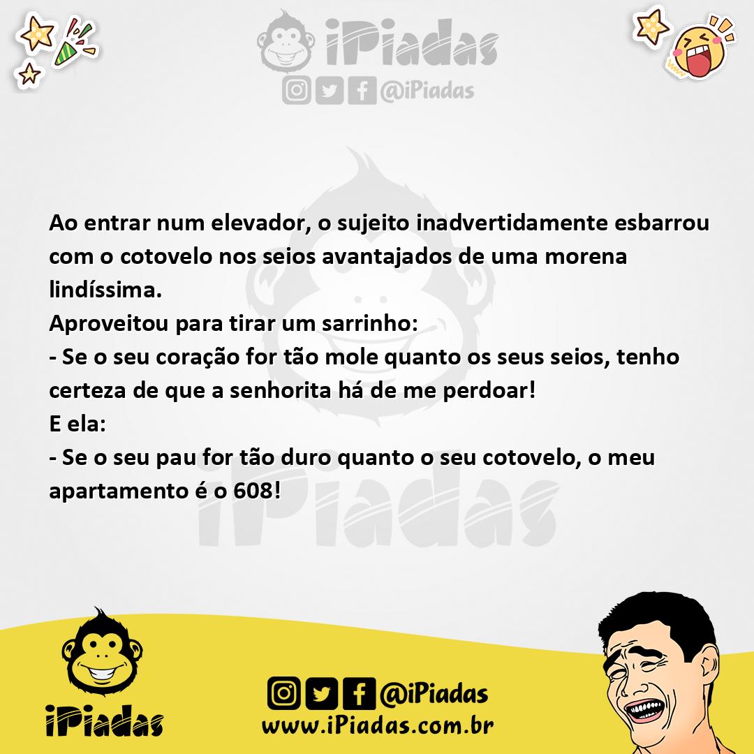 Ilustração da piada Acidente no Elevador no iPiadas