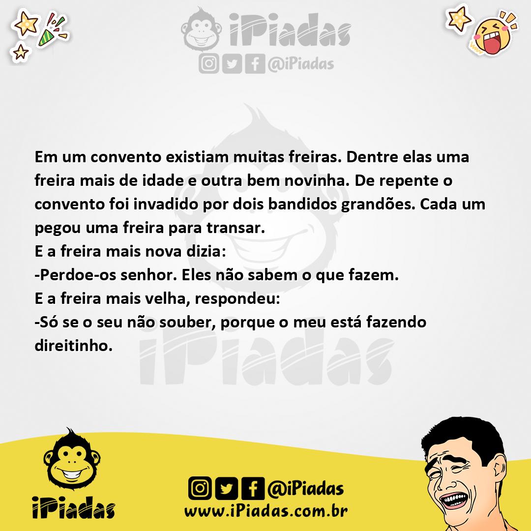 Ilustração da piada As freiras no iPiadas