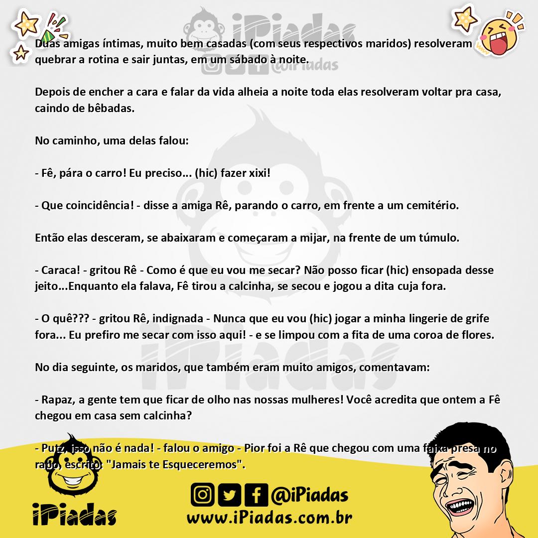 Ilustração da piada Balada Feminina no iPiadas