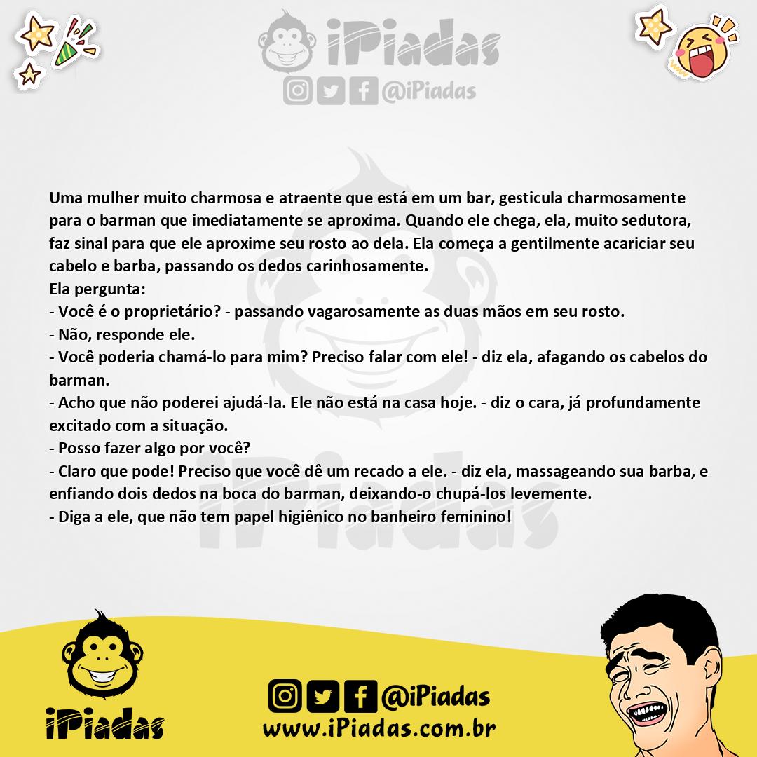 Ilustração da piada Barman no iPiadas