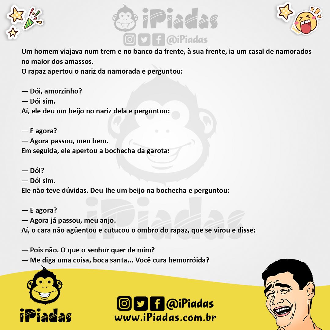 Ilustração da piada Boca Santa no iPiadas