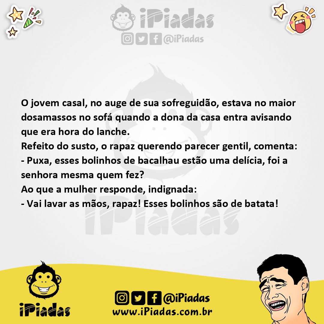 Ilustração da piada Bolinhos da Sogra no iPiadas