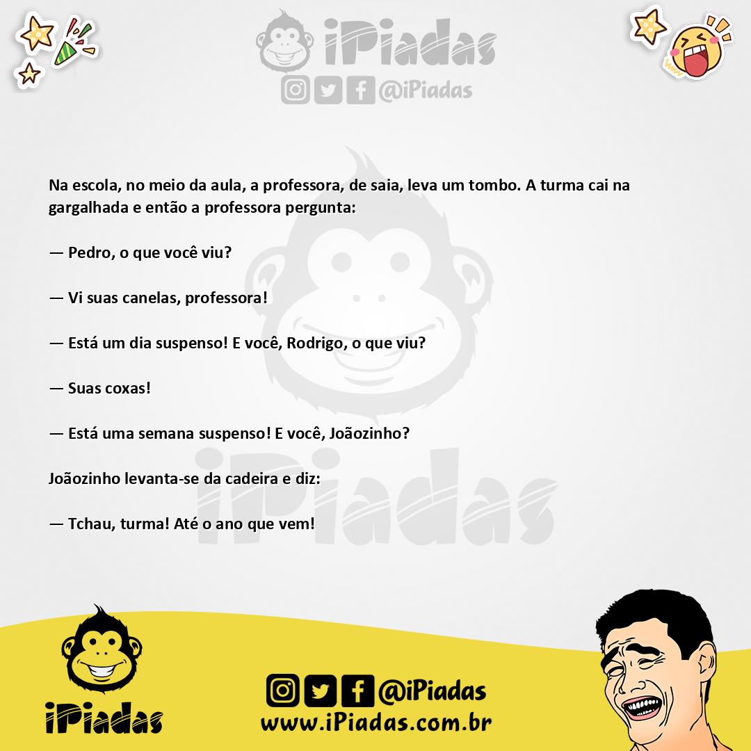 Ilustração da piada Caindo na Gargalhada no iPiadas