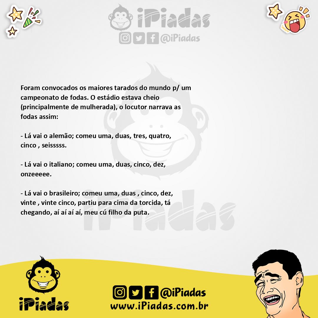 Ilustração da piada Campeonato de foda no iPiadas