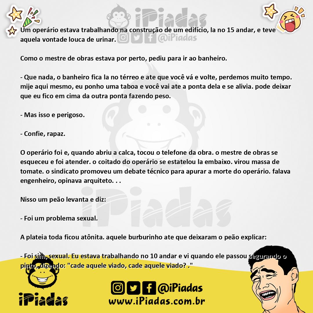 Ilustração da piada Confie! no iPiadas