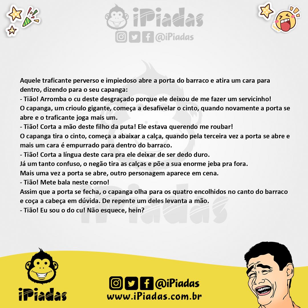 Ilustração da piada Crime e Castigo no iPiadas