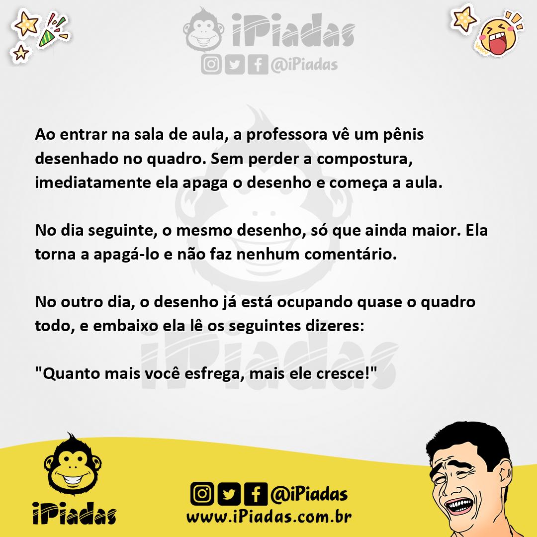 Ilustração da piada Desenho na Lousa no iPiadas