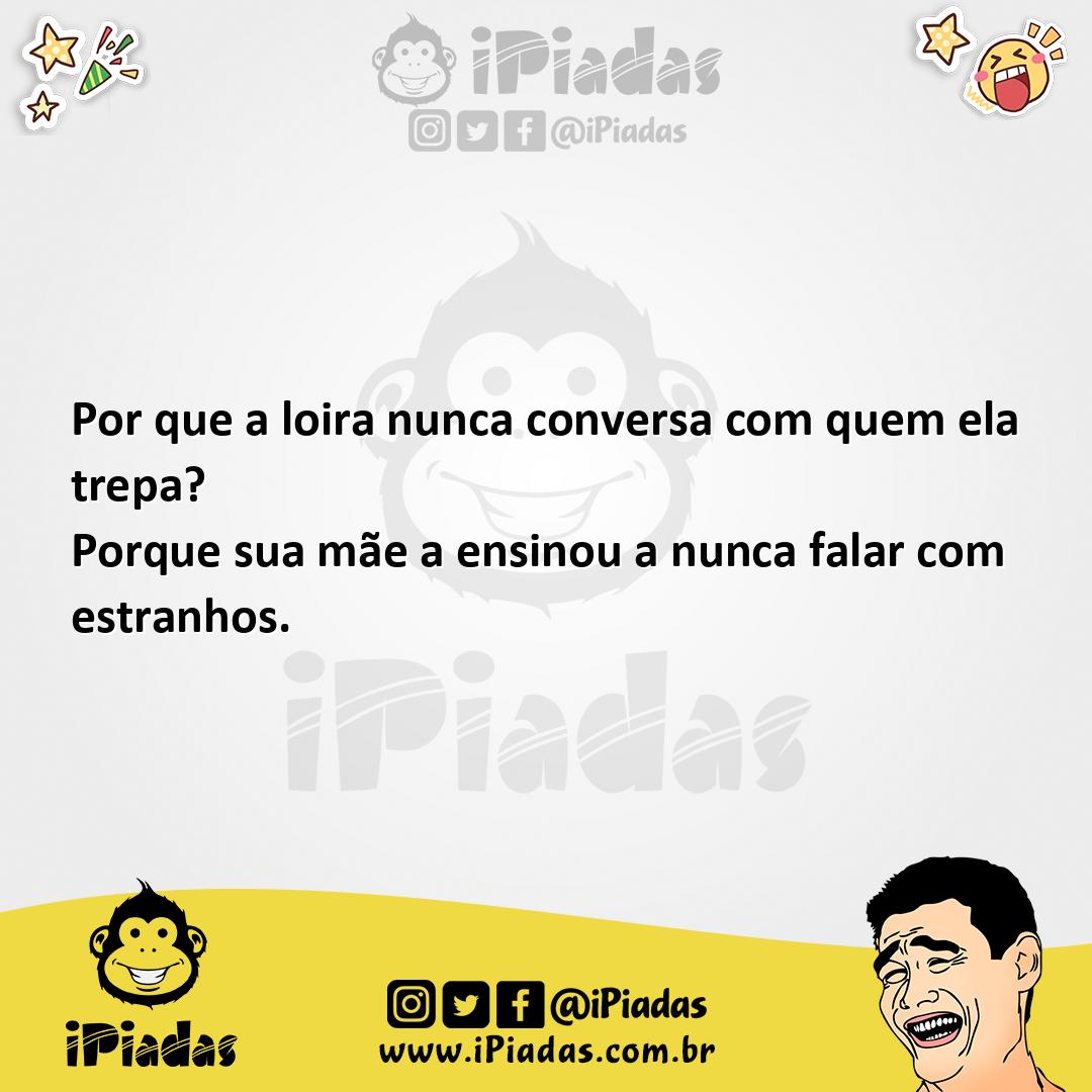 Ilustração da piada Estranhos no iPiadas