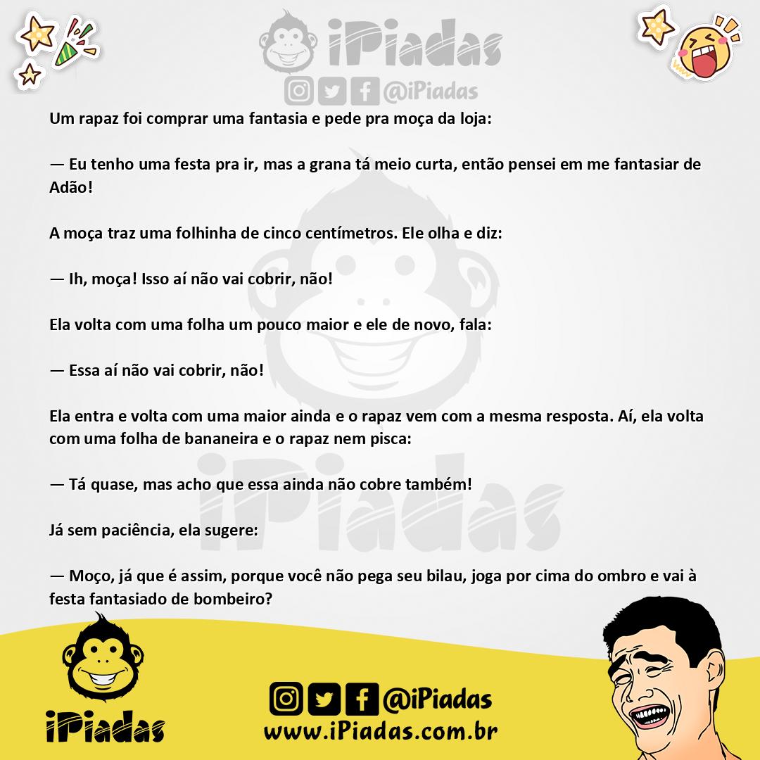 Ilustração da piada Fantasia no iPiadas