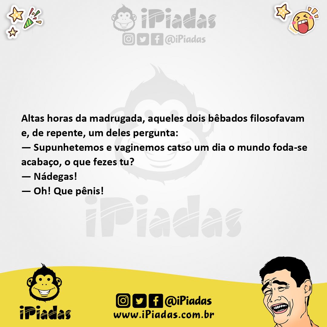 Ilustração da piada Filosofia Barata no iPiadas