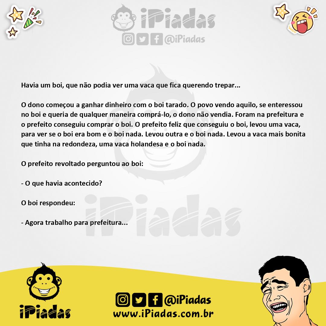 Ilustração da piada Funcionario da prefeitura no iPiadas