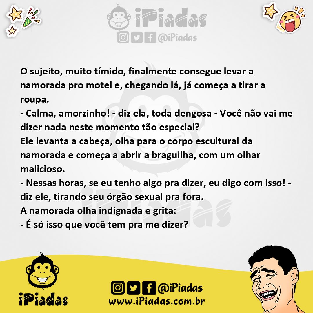 Ilustração da piada Muito tímido no iPiadas