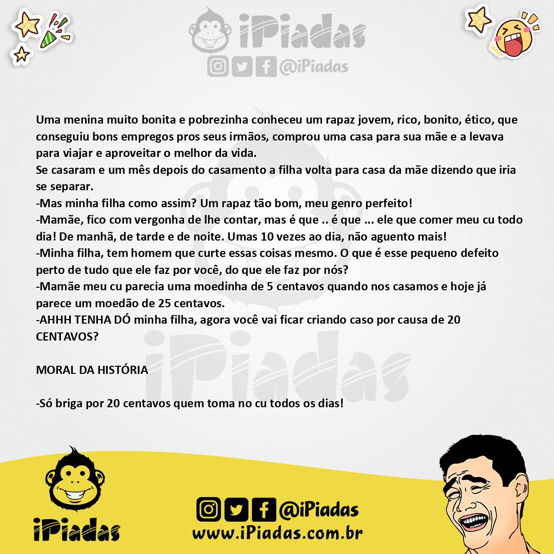 Ilustração da piada Não são só 20 centavos no iPiadas