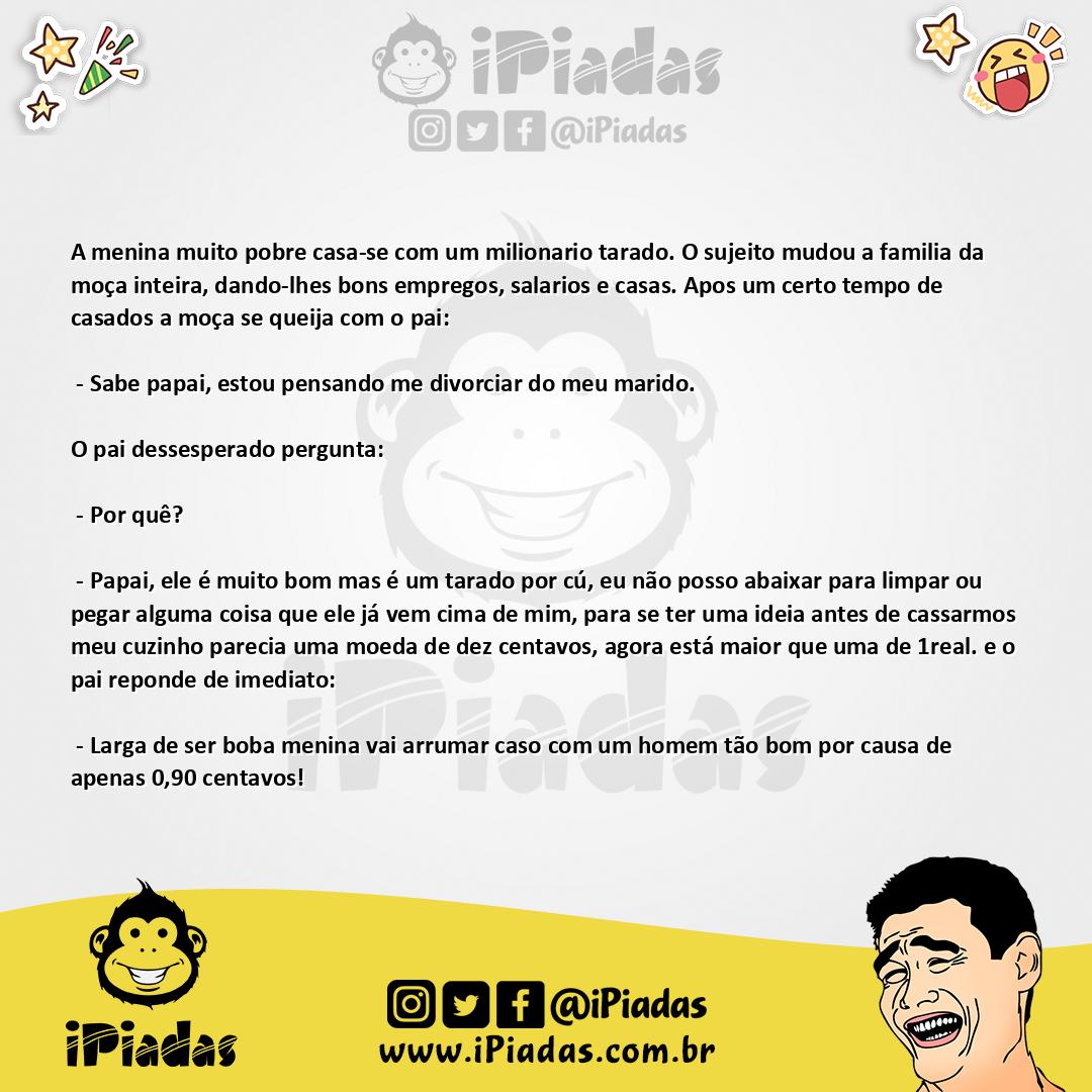 Ilustração da piada Noventa centavos no iPiadas