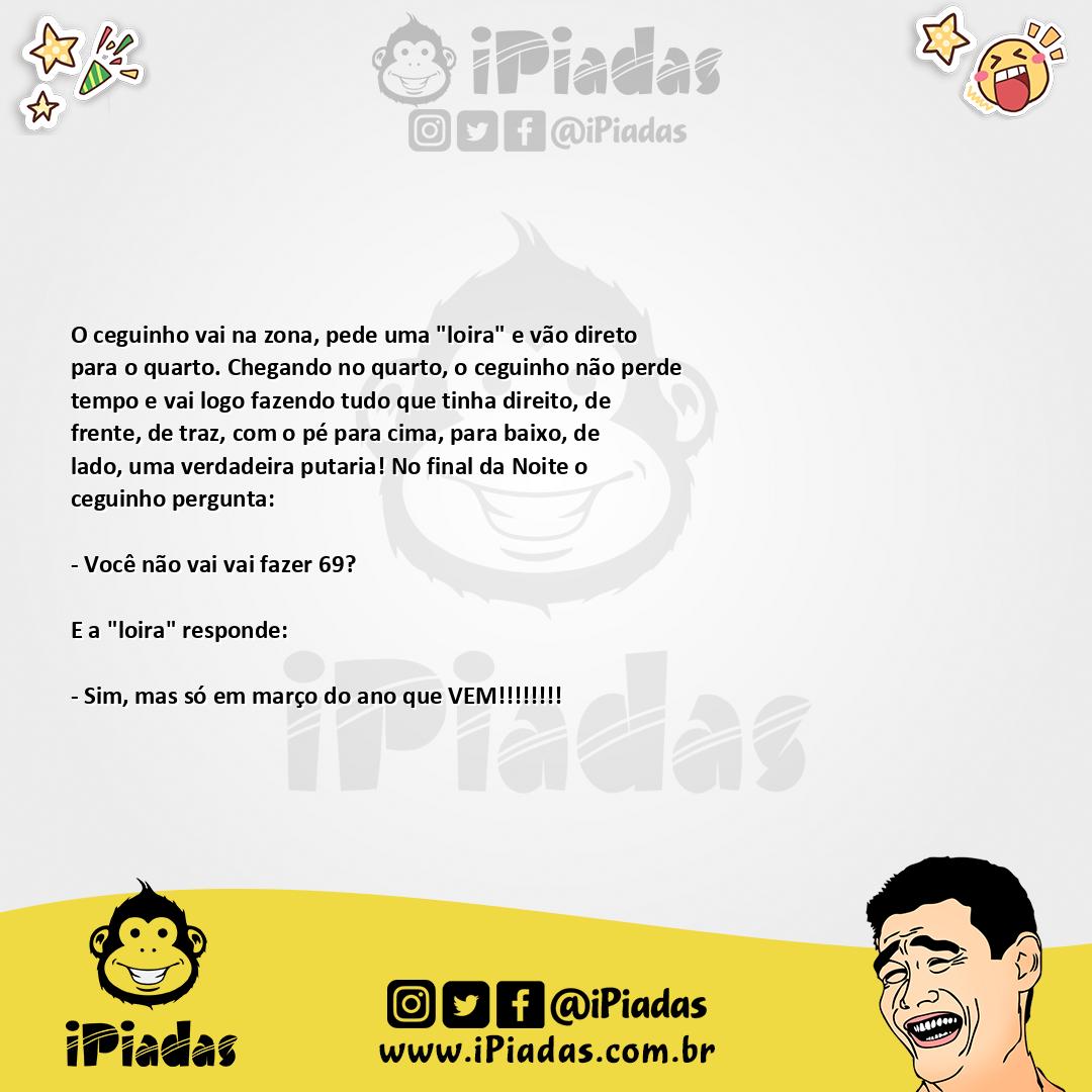 Ilustração da piada O ceguinho comedor no iPiadas