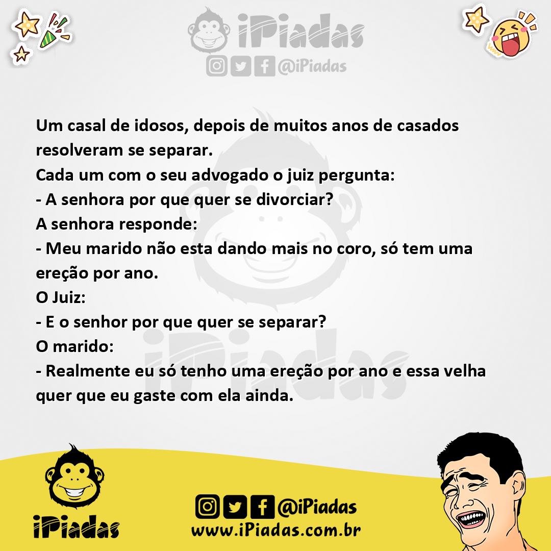 Ilustração da piada O Divórcio no iPiadas