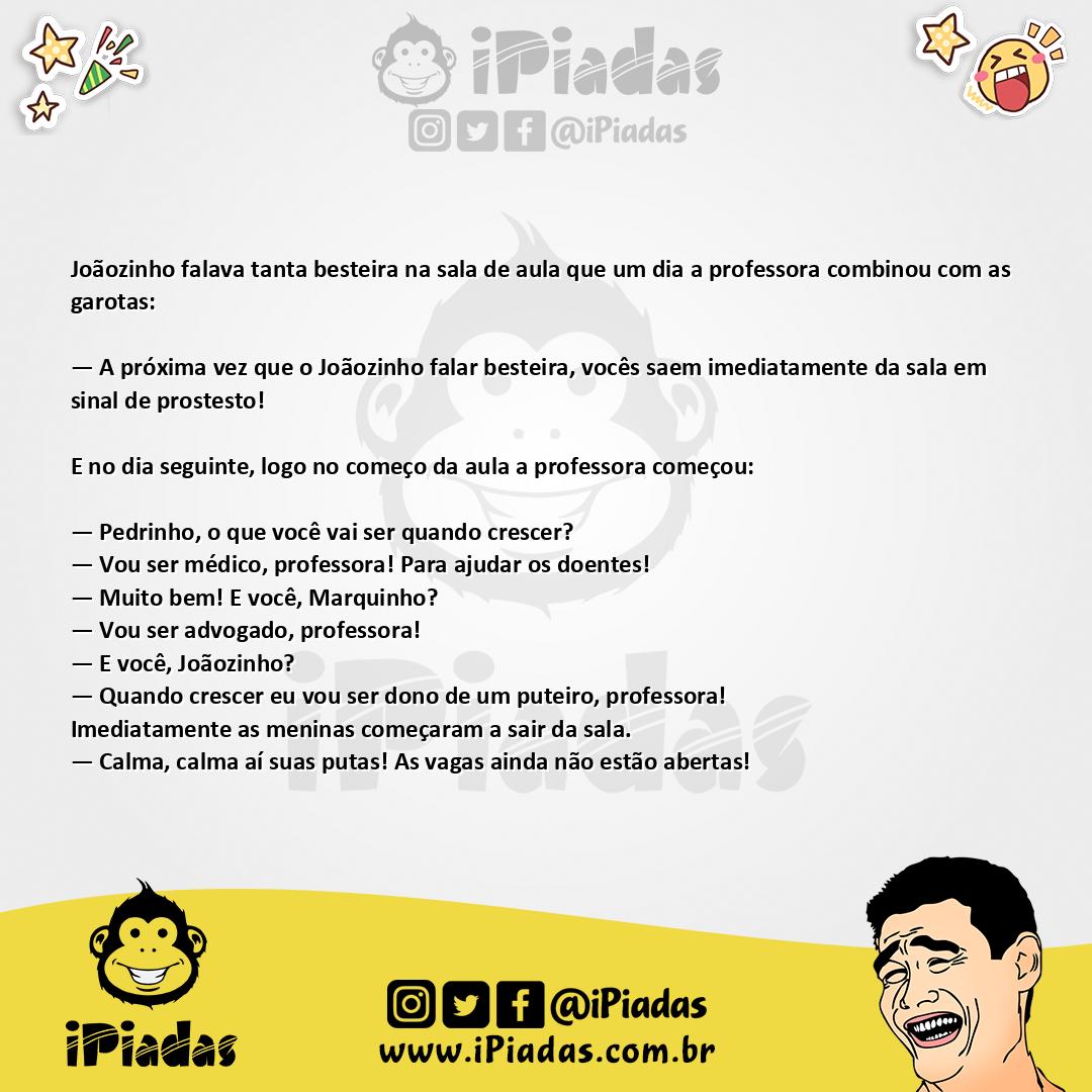 Ilustração da piada O Futuro da Nação no iPiadas