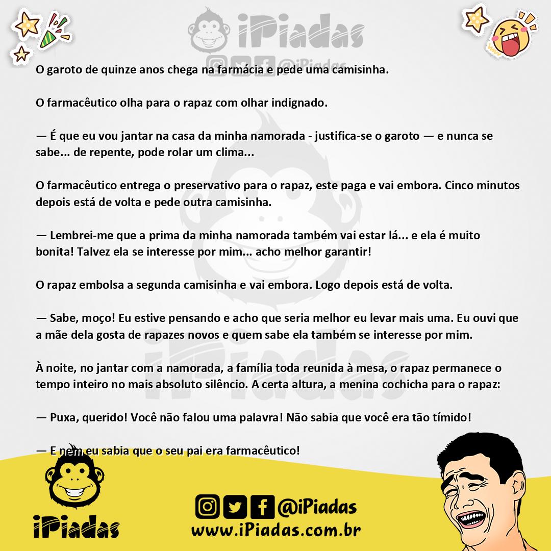 Ilustração da piada O Garoto Entusiasmado no iPiadas