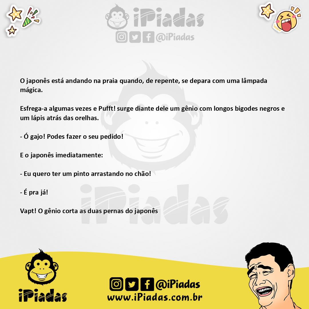 Ilustração da piada O Gênio Português no iPiadas