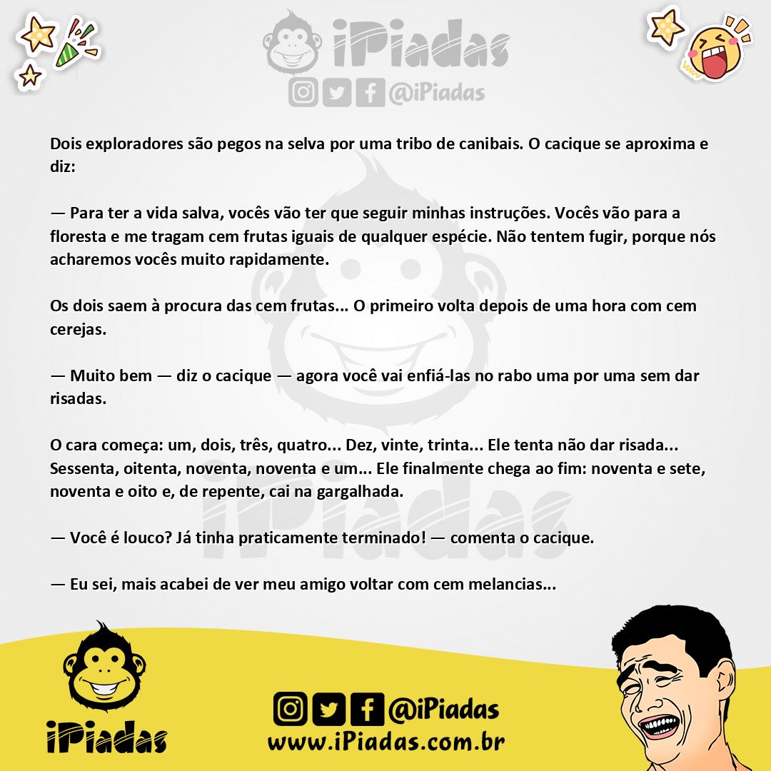 Ilustração da piada Os Exploradores no iPiadas