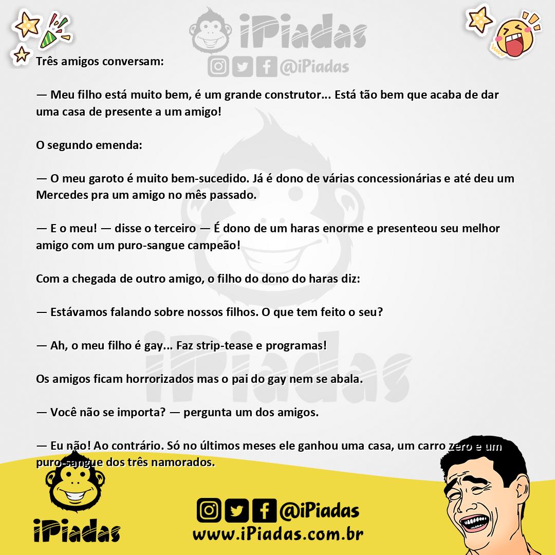 Ilustração da piada Os Filhos Prodígios no iPiadas